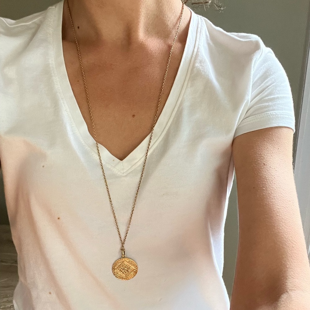 Monica Vinader Marie Pendant with Adjustable Long Chain